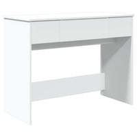 Toeletta con Specchio-Tavolo da Vanit¨¤ Bianco 100x45x76 cm