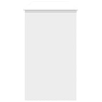 Toeletta con Specchio-Tavolo da Vanit¨¤ Bianco 100x45x76 cm