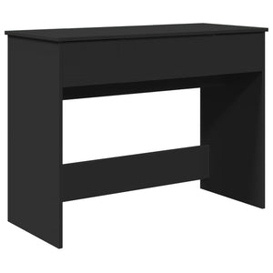 Toeletta con Specchio-Com¨°-Tavolo da trucco Nero 100x45x76 cm