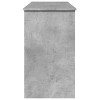 Toeletta con Specchio-Tavolo da Vanit¨¤ Grigio Cemento 100x45x76 cm