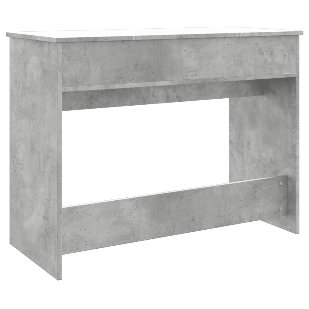 Toeletta con Specchio-Tavolo da Vanit¨¤ Grigio Cemento 100x45x76 cm