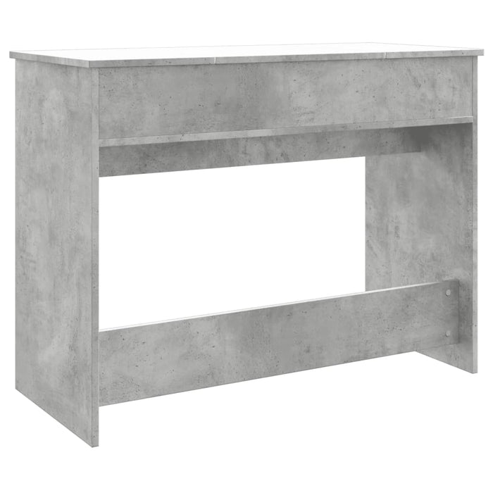 Toeletta con Specchio Grigio Cemento 100x45x76 cm