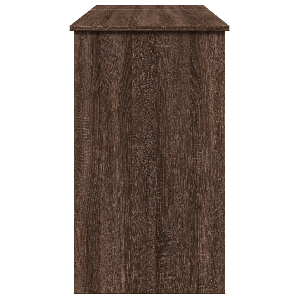 vidaXL Toeletta con Specchio Rovere Marrone 100x45x76 cm