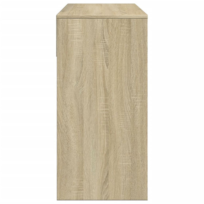 Toeletta con Specchio-Tavolo da Vanit¨¤ Rovere Sonoma 80x39x80 cm
