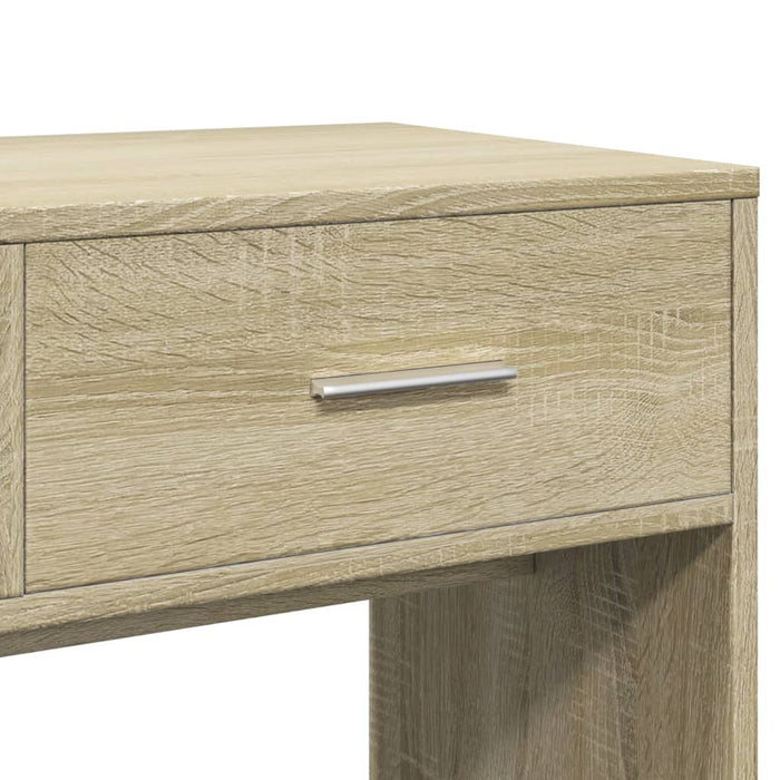 Toeletta con Specchio-Tavolo da Vanit¨¤ Rovere Sonoma 80x39x80 cm