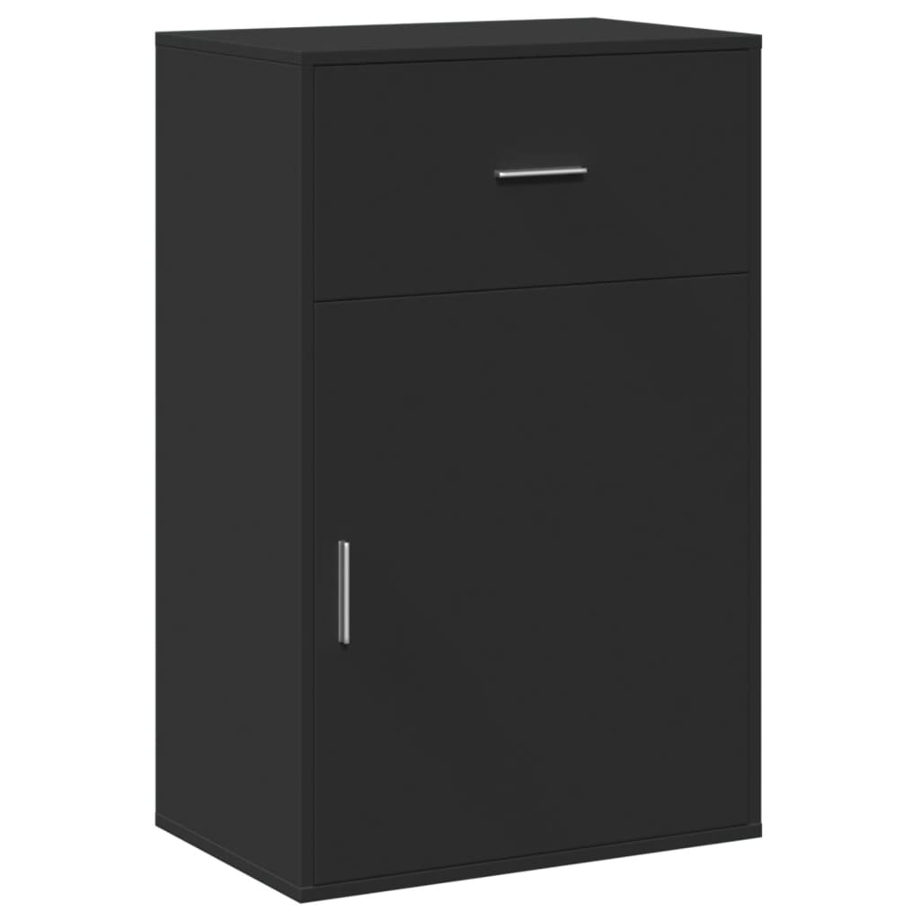 Armadietto Nero 56,5x39x90 cm in Legno Multistrato 840710