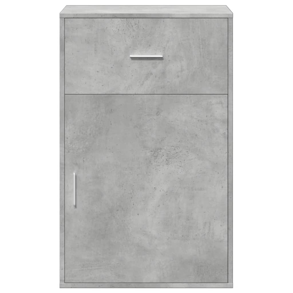 Armadietto Grigio Cemento 56,5x39x90 cm in Legno Multistrato 840712