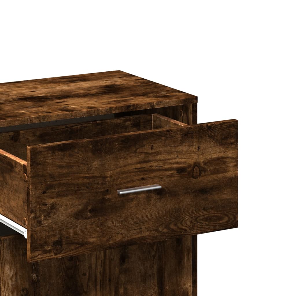 Armadietto Rovere Fumo 56,5x39x90 cm in Legno Multistrato