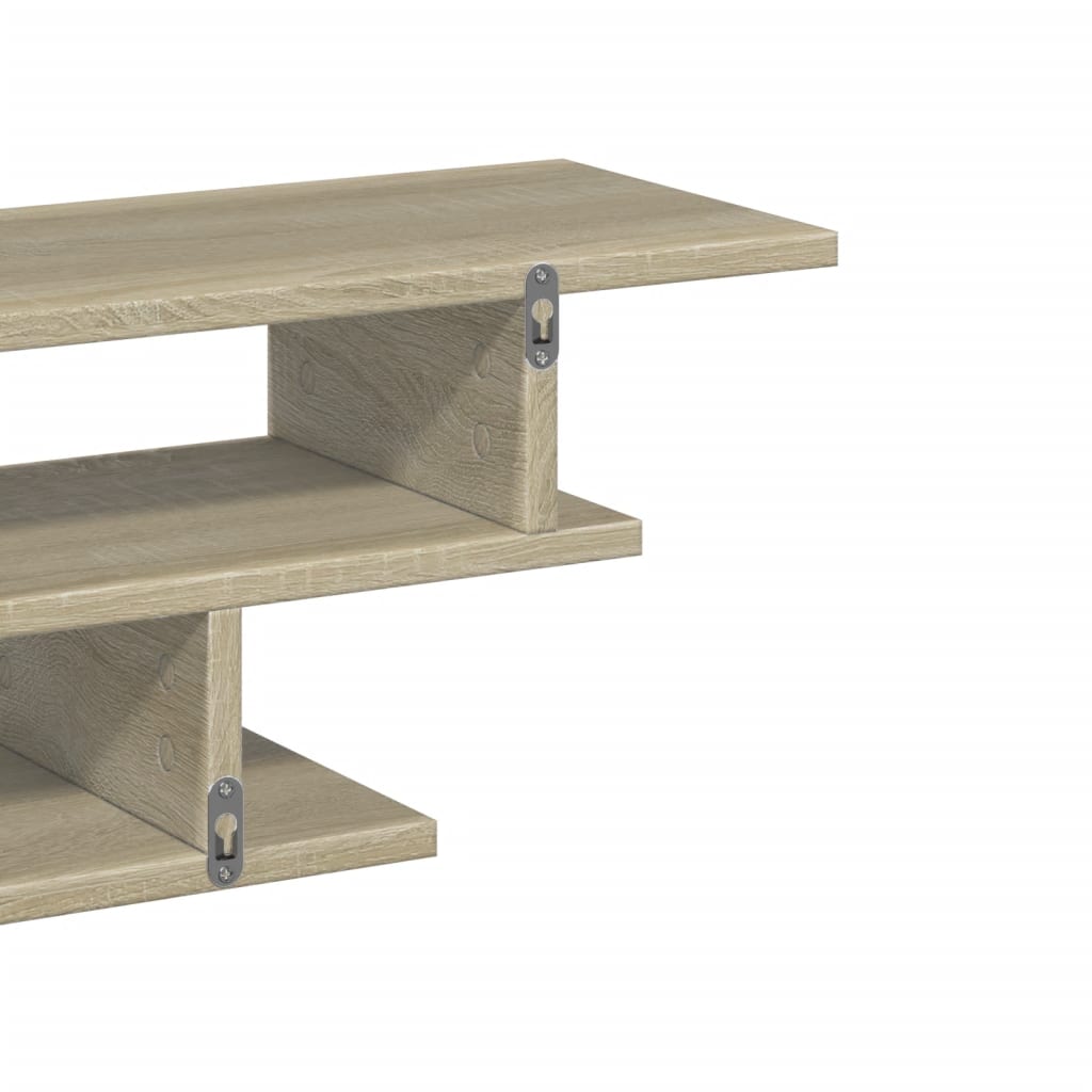 vidaXL Mobili TV a Muro Rovere Sonoma in Legno Multistrato