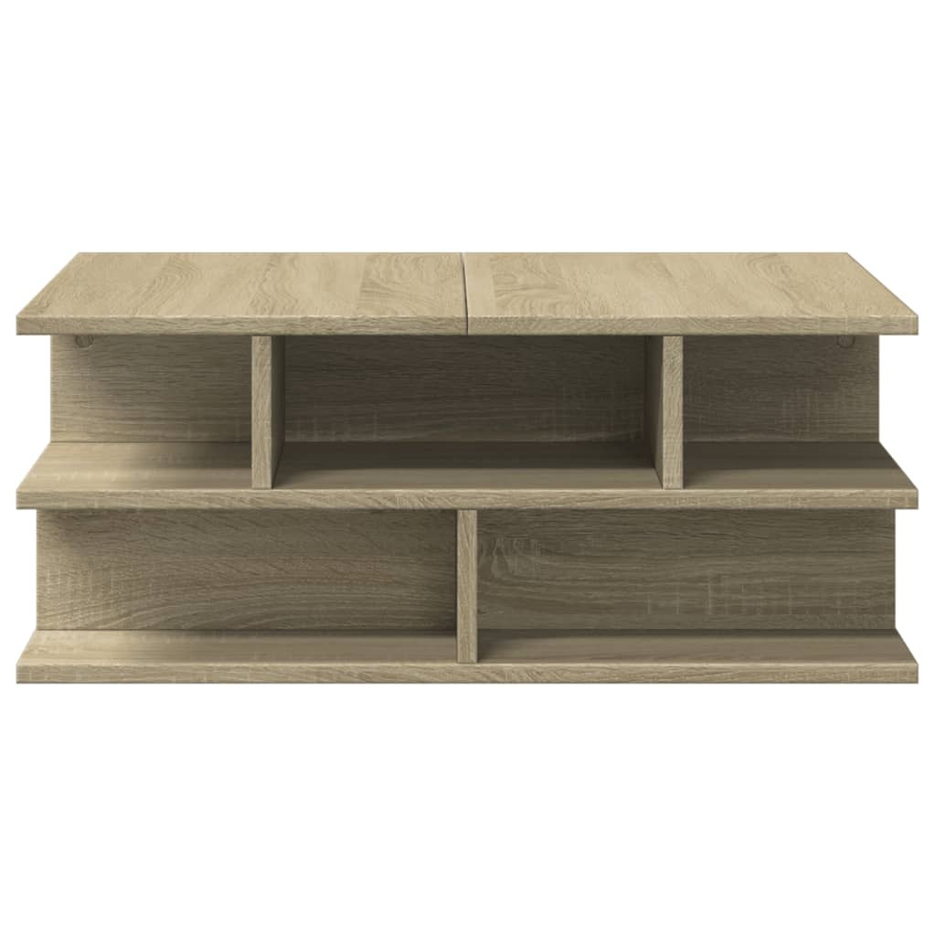 Tavolino da Salotto-Tavolino da soggiorno-Tavolo Rovere Sonoma 70x70x29 cm Legno Multistrato
