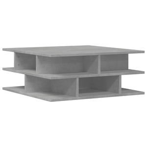Tavolino da Salotto Grigio Cemento 70x70x29cm Legno Multistrato 840747