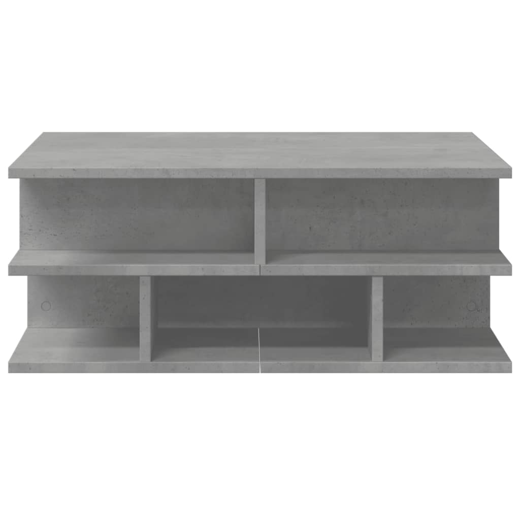 Tavolino da Salotto Grigio Cemento 70x70x29cm Legno Multistrato 840747