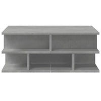 Tavolino da Salotto Grigio Cemento 70x70x29cm Legno Multistrato 840747