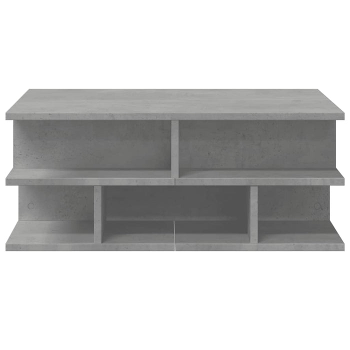 Tavolino da Salotto Grigio Cemento 70x70x29cm Legno Multistrato 840747