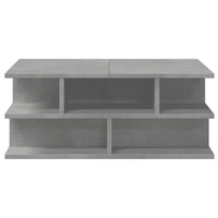 Tavolino da Salotto Grigio Cemento 70x70x29cm Legno Multistrato 840747