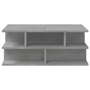 Tavolino da Salotto Grigio Cemento 70x70x29cm Legno Multistrato 840747