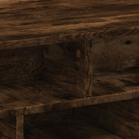 Tavolino da Salotto-Tavolino da soggiorno-Tavolo Rovere Fumo 70x70x29 cm Legno Multistrato