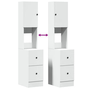 vidaXL Mobile da Cucina Bianco 35x50x180 cm in Truciolato