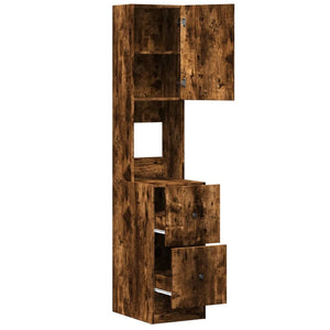 Mobile da Cucina Rovere Fumo 35x50x180 cm Legno Multistrato 840762