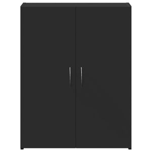 Schedario Nero 60x32x77,5 cm in Legno Multistrato