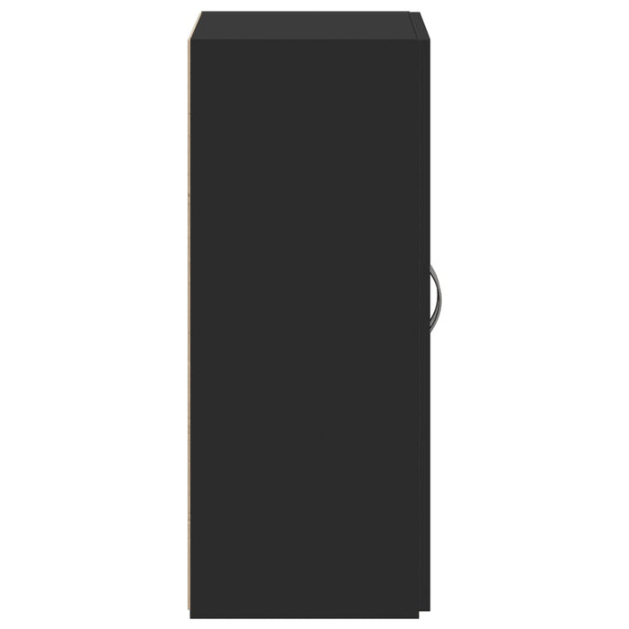 Schedario Nero 60x32x77,5 cm in Legno Multistrato 840766