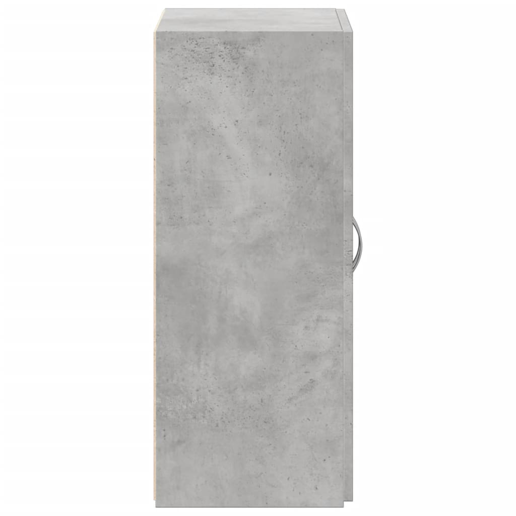 Schedario Grigio Cemento 60x32x77,5 cm in Legno Multistrato