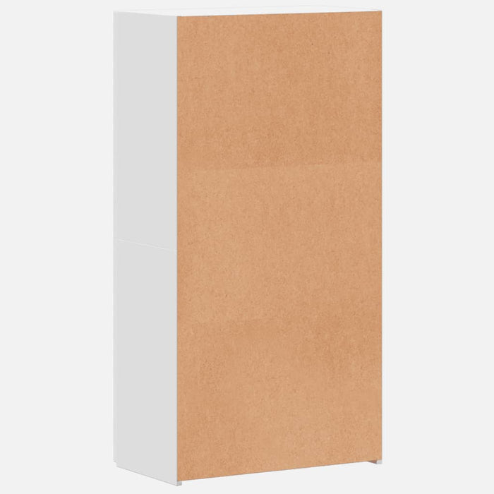 Schedario Bianco 60x32x115 cm in Legno Multistrato