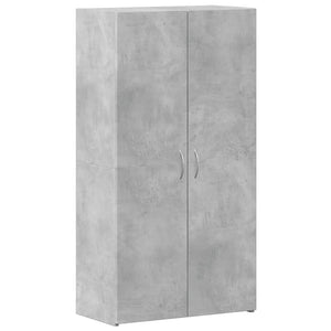 Schedario Grigio Cemento 60x32x115 cm in Legno Multistrato 840775