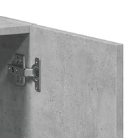 Schedario Grigio Cemento 60x32x115 cm in Legno Multistrato 840775