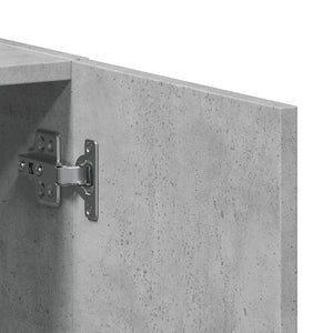 Schedario Grigio Cemento 60x32x115 cm in Legno Multistrato 840775