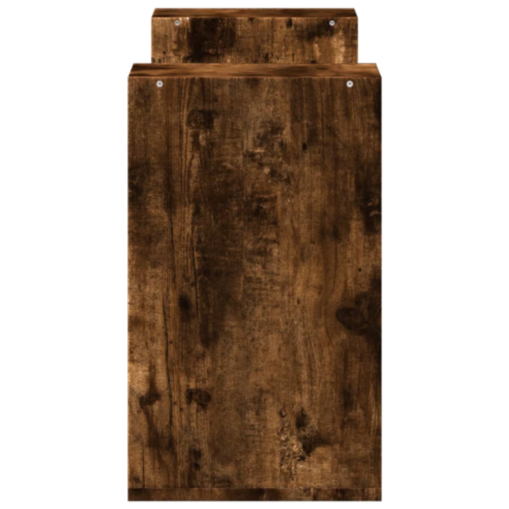 Mobili TV 2 pz Rovere Fumo 75x30x50 cm in Legno Multistrato 840790