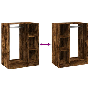 Armadio Rovere Fumo 77x48x102 cm in Legno Multistrato 840811