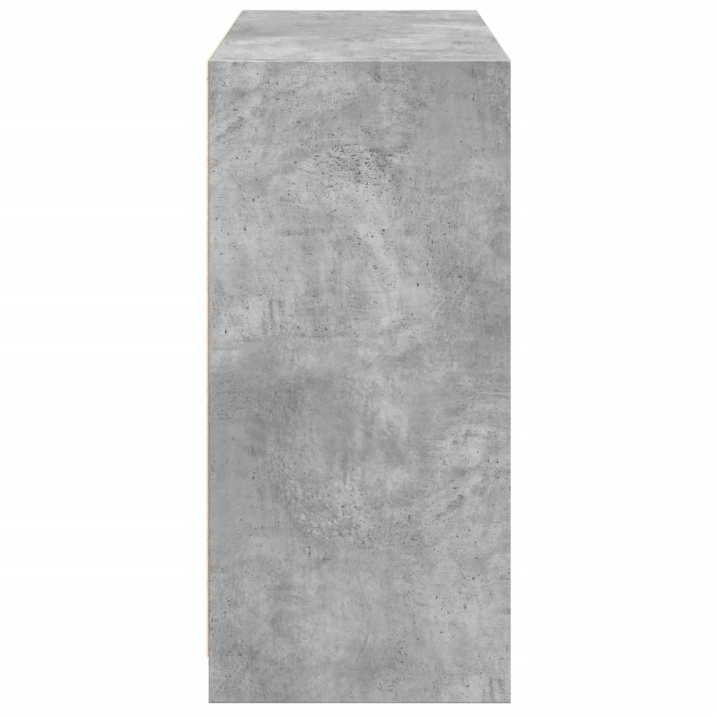 Armadio Grigio Cemento 77x48x102 cm in Legno Multistrato 840824