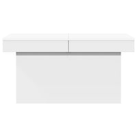 Tavolino da Salotto Bianco 80x55x40 cm in Legno Multistrato 840863