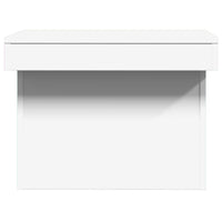 Tavolino da Salotto Bianco 80x55x40 cm in Legno Multistrato 840863