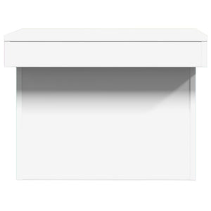 Tavolino da Salotto-Tavolino da soggiorno-Tavolo Bianco 80x55x40 cm in Legno Multistrato