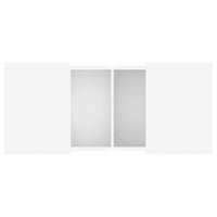 Tavolino da Salotto Bianco 80x55x40 cm in Legno Multistrato 840863