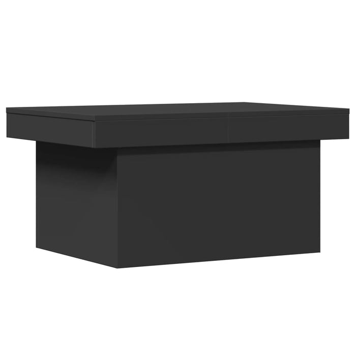 Tavolino da Salotto-Tavolino da soggiorno-Tavolo Nero 80x55x40 cm in Legno Multistrato