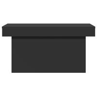 Tavolino da Salotto-Tavolino da soggiorno-Tavolo Nero 80x55x40 cm in Legno Multistrato