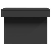 Tavolino da Salotto Nero 80x55x40 cm in Legno Multistrato 840864