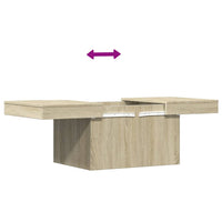 Tavolino da Salotto Rovere Sonoma 80x55x40 cm Legno Multistrato 840865