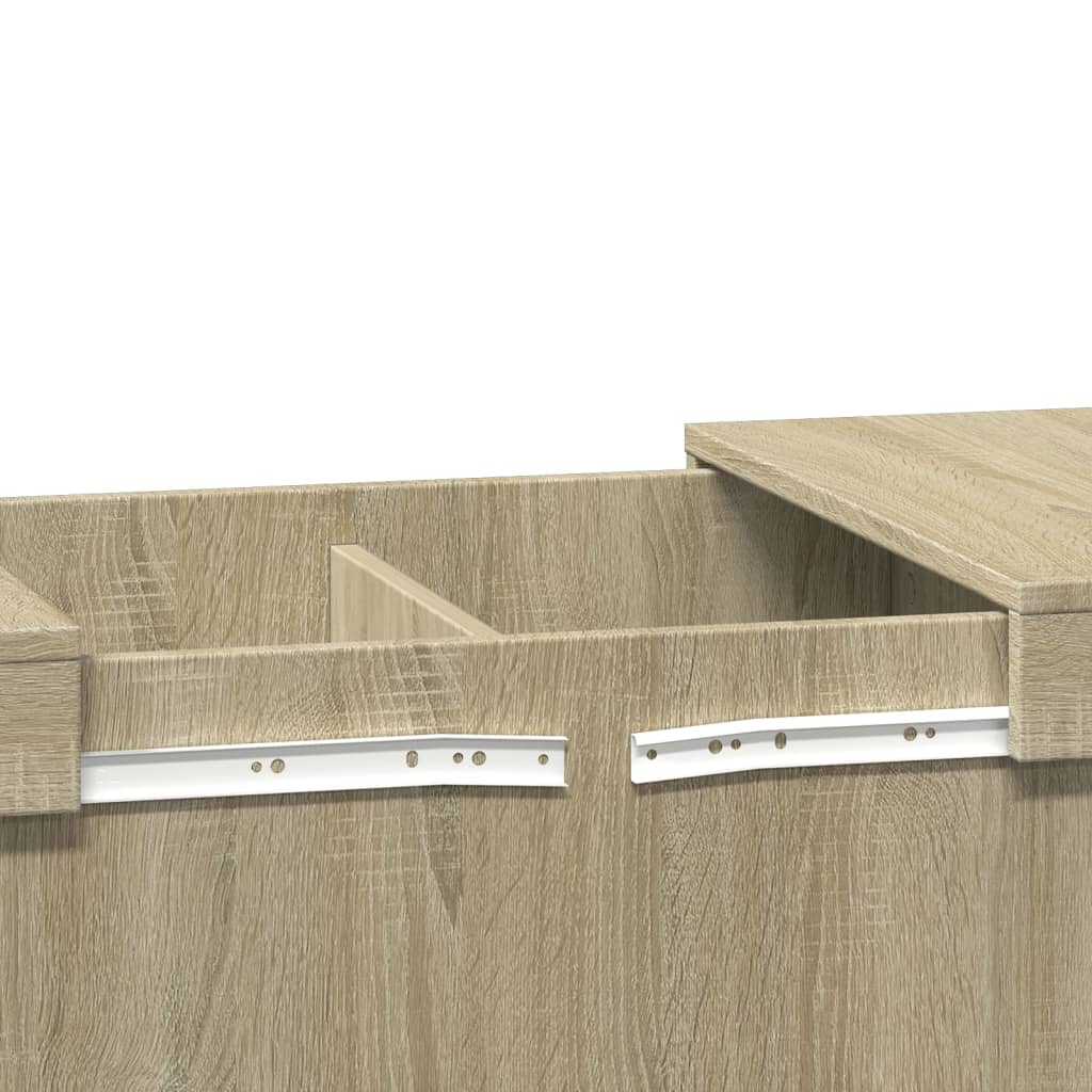 Tavolino da Salotto Rovere Sonoma 80x55x40 cm Legno Multistrato 840865