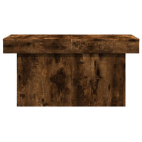 Tavolino da Salotto Rovere Fumo 80x55x40 cm Legno Multistrato 840867