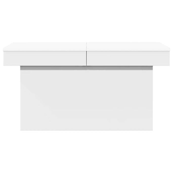 Tavolino da Salotto Bianco 100x55x40 cm in Legno Multistrato 840870