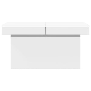 Tavolino da Salotto Bianco 100x55x40 cm in Legno Multistrato