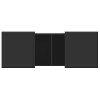 Tavolino da Salotto Nero 100x55x40 cm in Legno Multistrato 840871