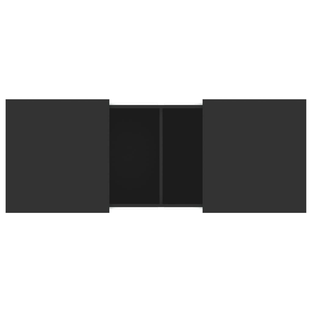 Tavolino da Salotto Nero 100x55x40 cm in Legno Multistrato 840871