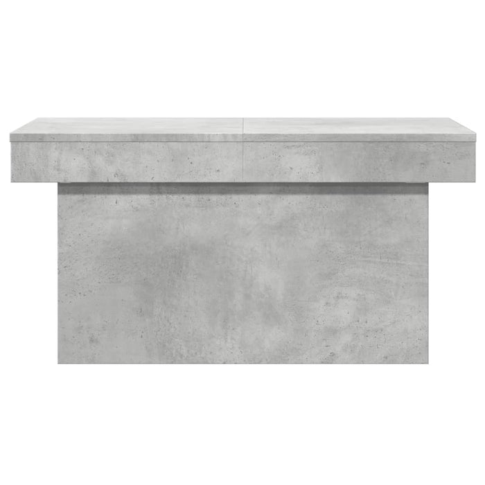 Tavolino Salotto Grigio Cemento 100x55x40 cm Legno Multistrato