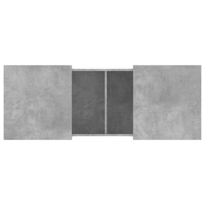 Tavolino Salotto Grigio Cemento 100x55x40 cm Legno Multistrato