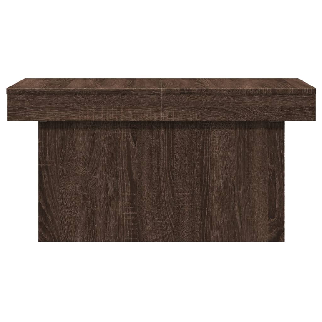 Tavolino Salotto Rovere Marrone 100x55x40 cm Legno Multistrato 840876